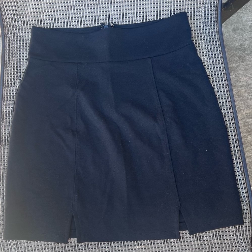 Urban Outfitters Black Mini Skirt with Front Slits
